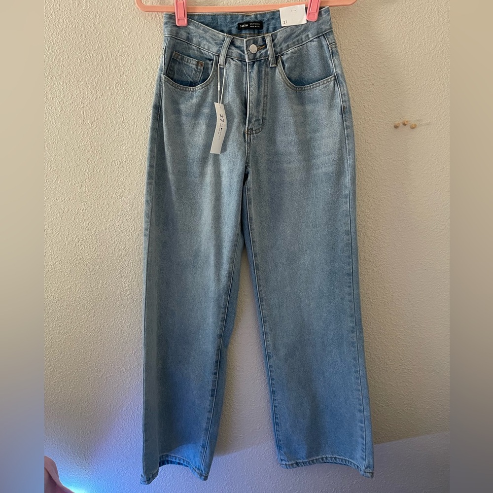 Straight leg jeans